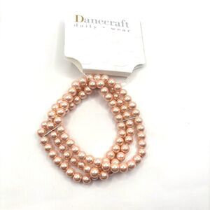 Danecraft Peachy Pearl Stretch Bracelet